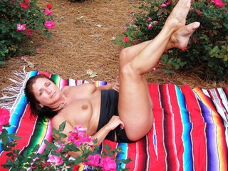 Darling Dana - Tanning Among Roses Gallery
